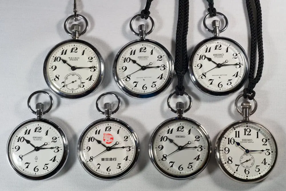 Reloj de bolsillo ferrocarril sale