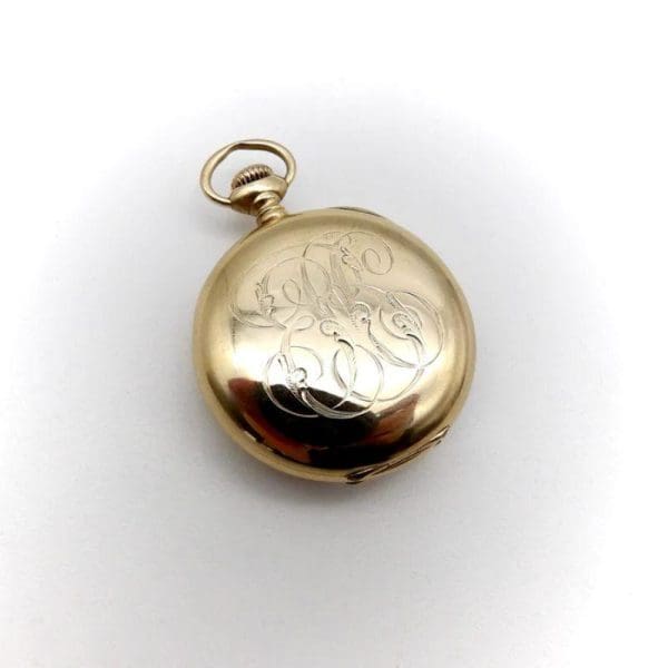 14K Gold Edwardian Elgin Ladies Pocket Watch 1904 7