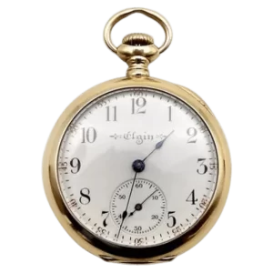14K Gold Edwardian Elgin Ladies Pocket Watch  1904 1 transformed