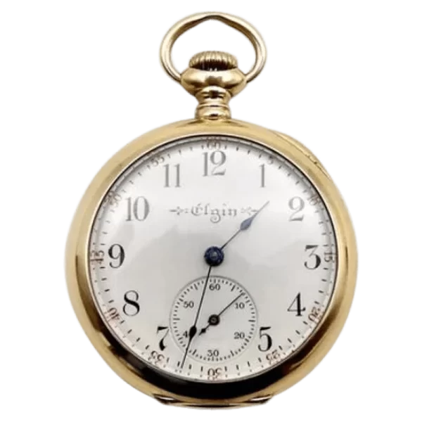 14K Gold Edwardian Elgin Ladies Pocket Watch  1904 1 transformed