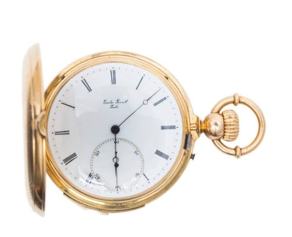 A S Railway Gold Minute Repeating Pocket Watch Presented to J.H. Ramsey 1865 9