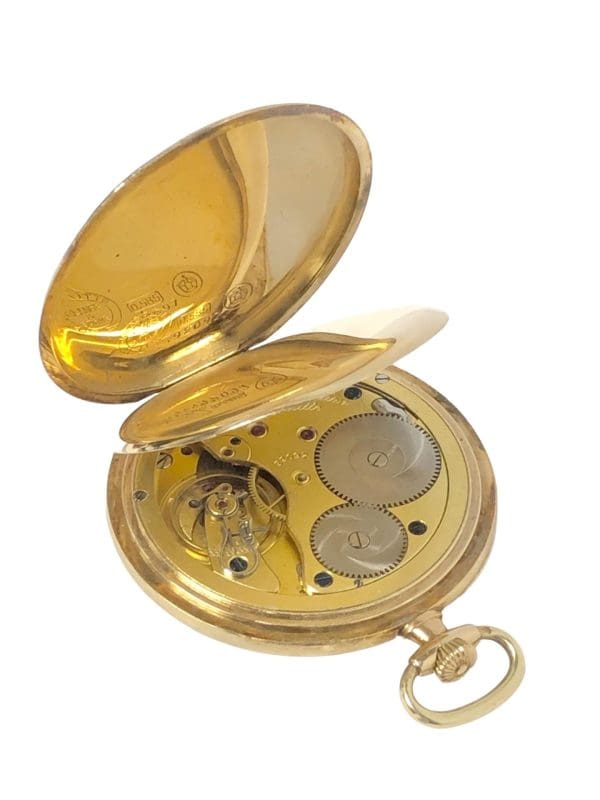 A. Lange Sohne Glashutte Yellow Gold Pocket Watch 5