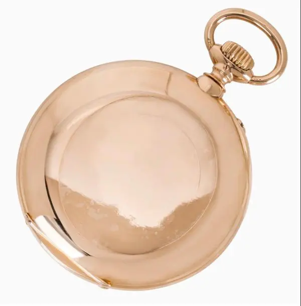 Antique A. Lange Sohne. Rare Rose Gold Open Face Keyless Lever Pocket Watch 7
