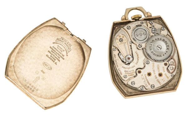 Antique Rare Rolex Prince 9CT Gold Keyless Lever Pocket Watch C1930s 5