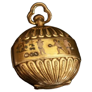 Antique 14k Gold Pendant Watch  Enamel Putti   Diamonds  Switzerland  C  1870 1 transformed