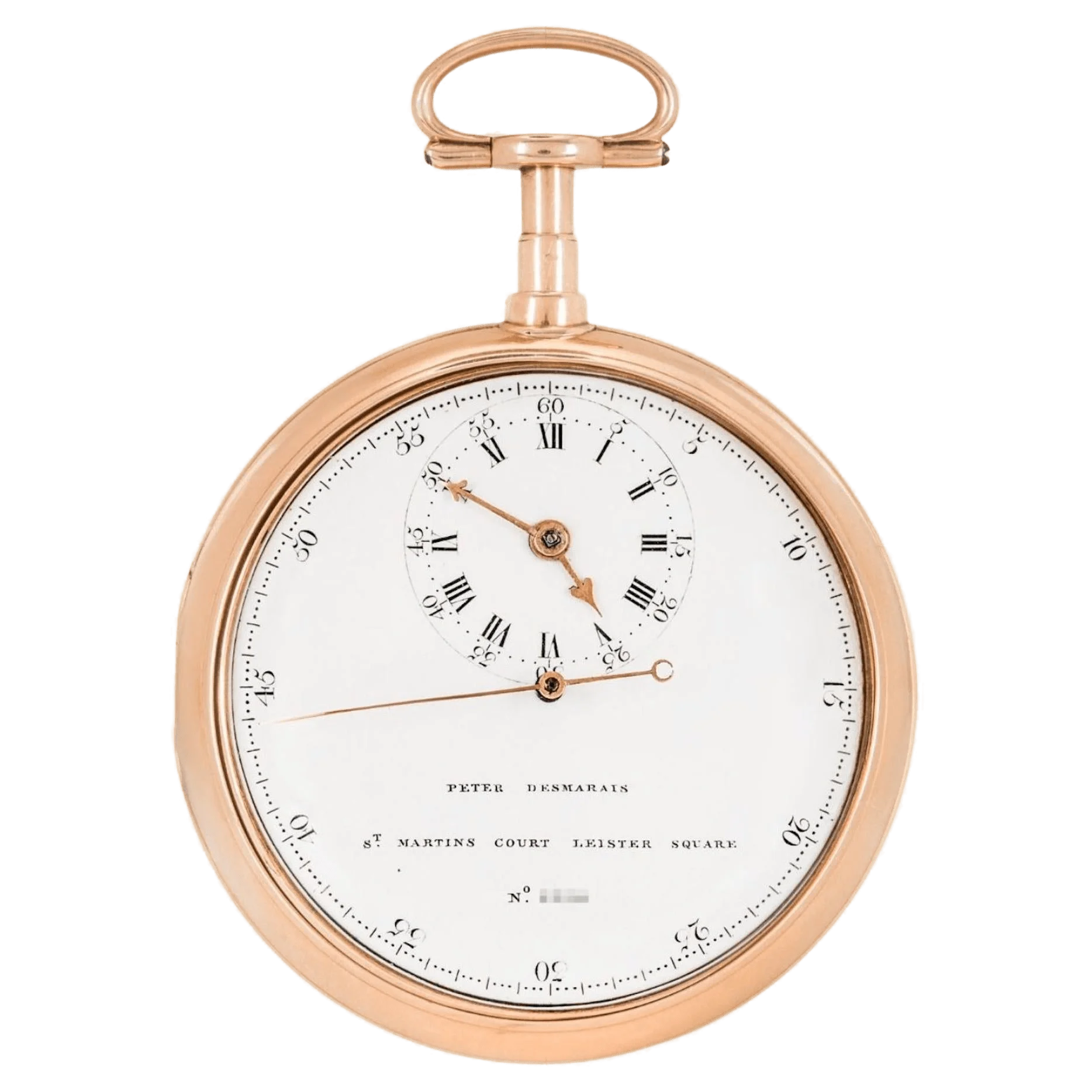 Square store pocket watch