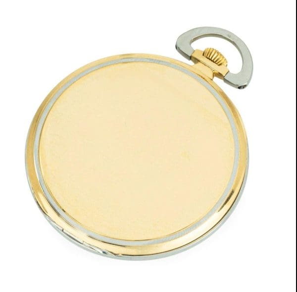 Asprey 18CT Two Gold Art Deco Keyless Lever Open Face Dress Pocket Watch C1920s 4