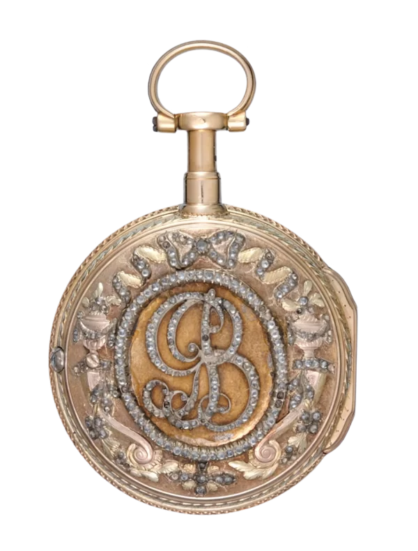 DECORATIVE GOLD FRENCH REPEATING POCKET WATCH 1