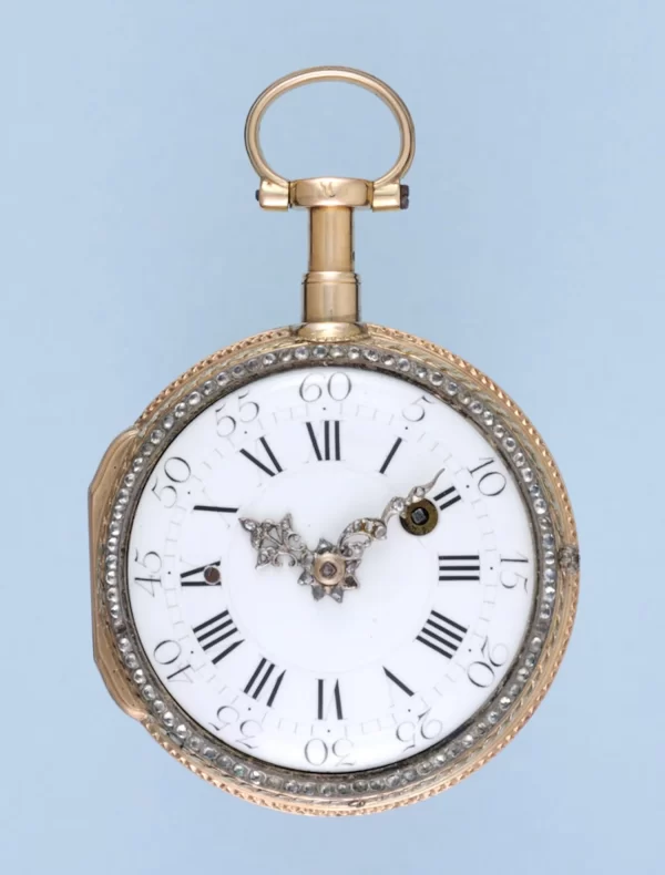 DECORATIVE GOLD FRENCH REPEATING POCKET WATCH 3