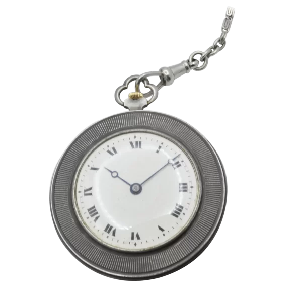Duke of Wellington Medal Pocket Watch Silver with Chain  1930 1 transformed