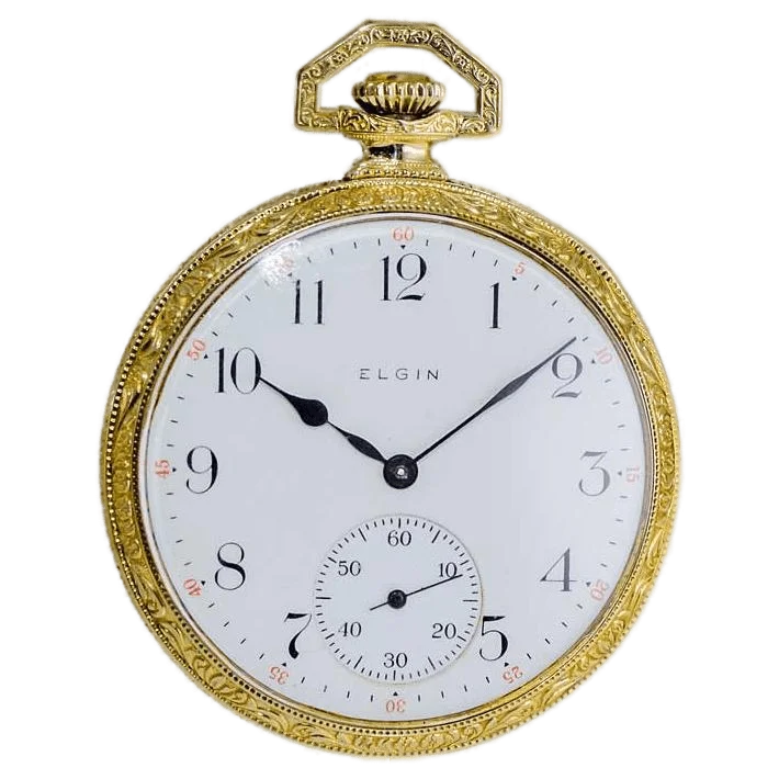 Elgin gold pocket discount watch