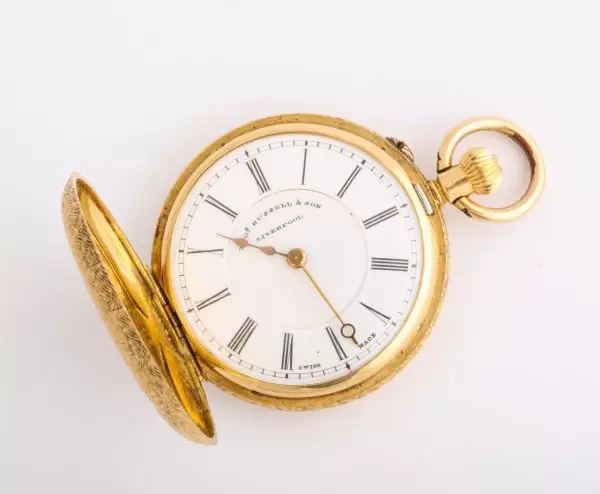 Fine Enamelled Gold Half Hunter Case Pocket Watch 1880s 20