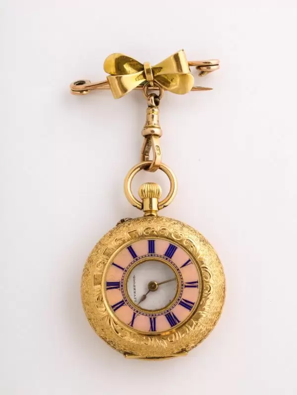 Fine Enamelled Gold Half Hunter Case Pocket Watch 1880s 3