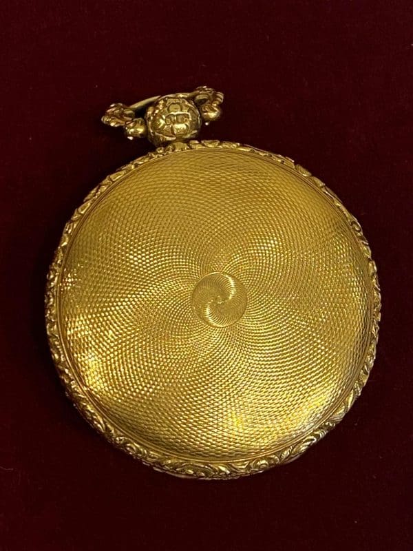 Fine V Rare John Pace of Bury London hallmarked c1827 18K Gold Pocket Watch 11