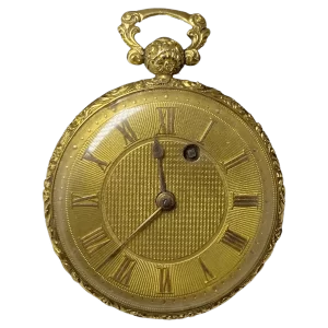 Rellotge de butxaca d&#39;or de 18K amb segell c1827 de John Pace of Bury London Fine V 1 transformat