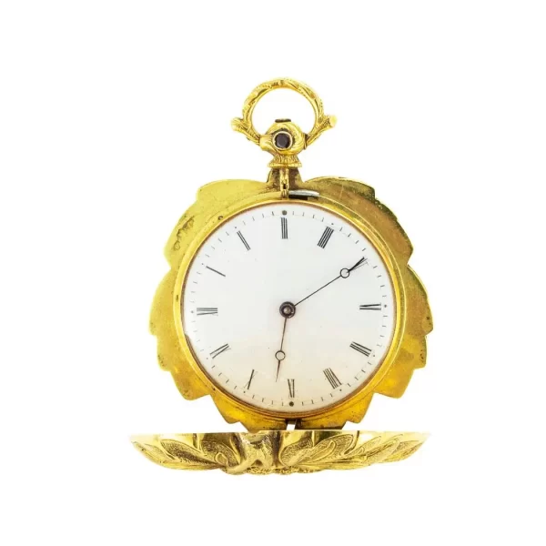 French Victorian Yellow Gold Locket Watch 2