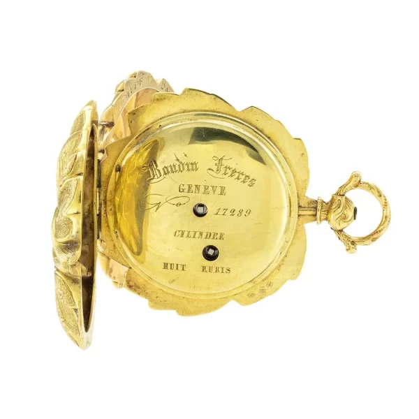 French Victorian Yellow Gold Locket Watch 7