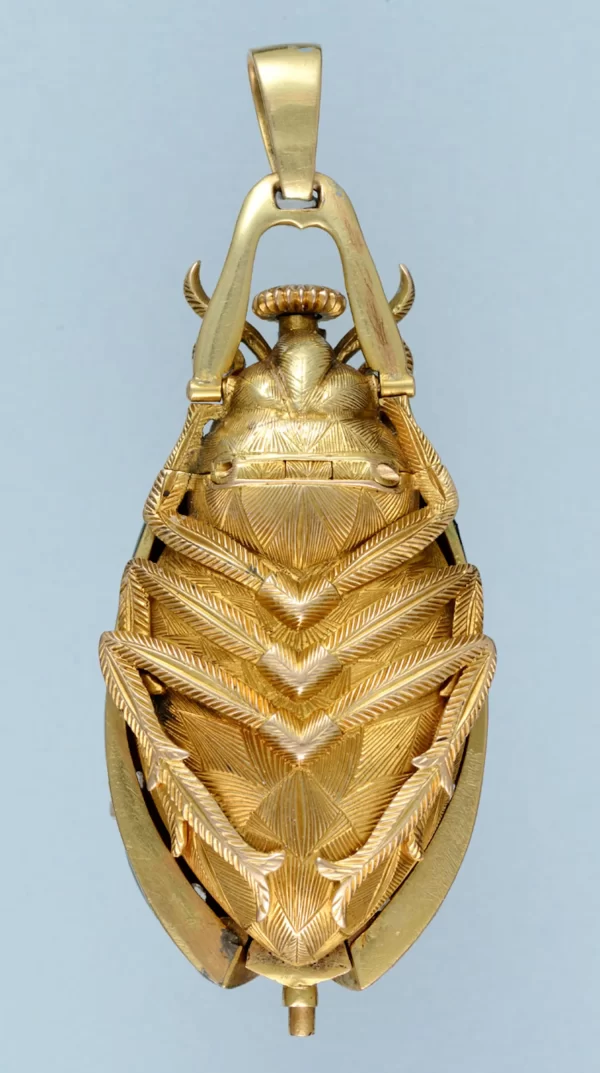 GOLD AND ENAMEL BEETLE FORM WATCH 3 1 scaled