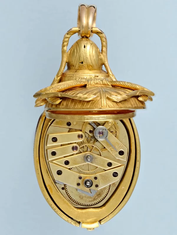 GOLD AND ENAMEL BEETLE FORM WATCH 3