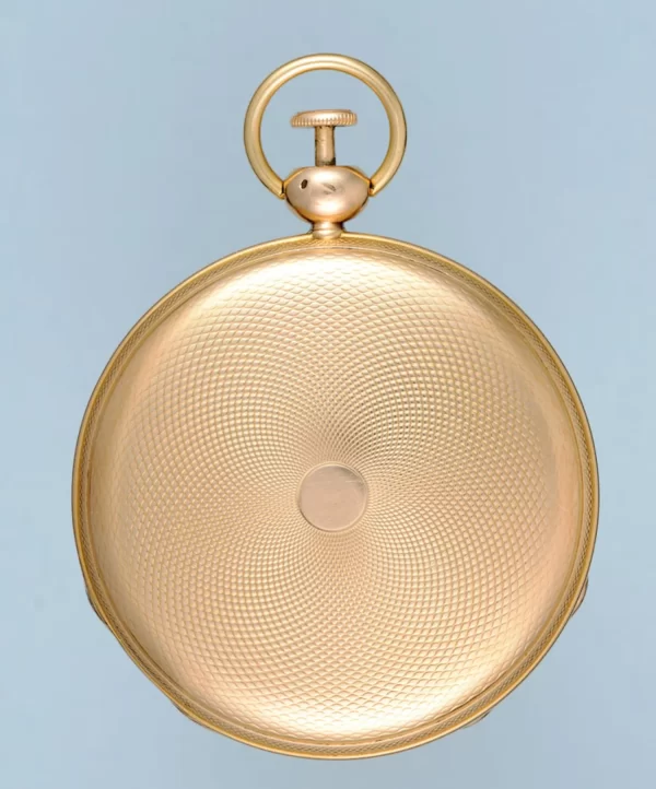 GOLD QUARTER REPEATING FRENCH CYLINDER POCKET WATCH 4