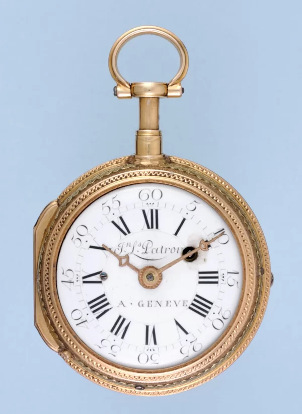 GOLD QUARTER REPEATING SWISS VERGE POCKET WATCH 3