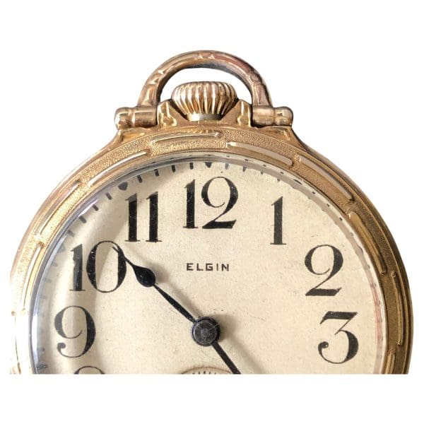 Gold Filled Elgin National Watch Co. 1925 Pocket Watch 3