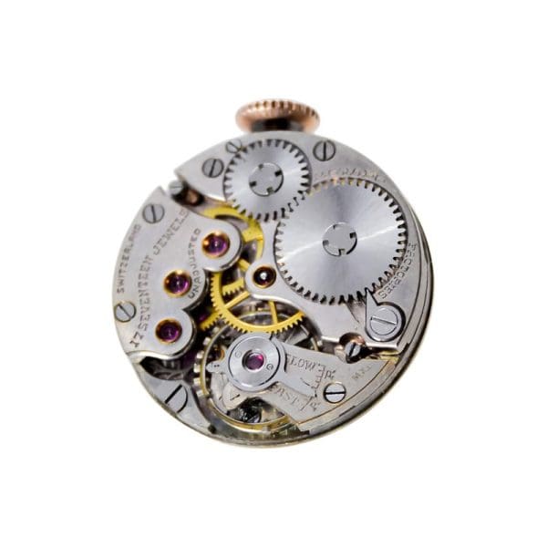 Gubelin 14Kt. Rellotge de penjoll de dona art déco multicolor cap a la dècada de 1930 de Movado 15 