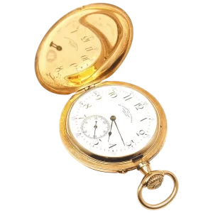 Карманные часы Henry Capt Chronoautomatic Full Hunter из желтого золота 1 трансформируются