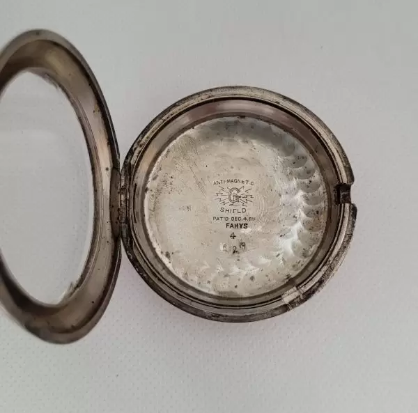 Illinois 1886 Pocket Watch Silver Working Case Heavy 7 Jewel Hunting 5