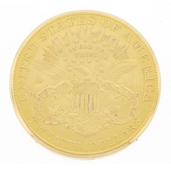 Mauboussin 18k Gold Hidden Pocket Watch in Double Eagle 20 Dollar Liberty Coin 5