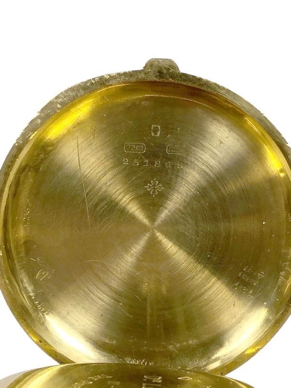 Patek Philippe Yellow Gold Antique Chronograph Pocket Watch 7