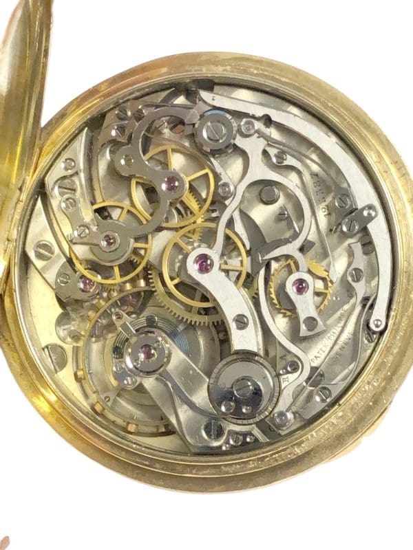 Patek Philippe Yellow Gold Antique Chronograph Pocket Watch 8