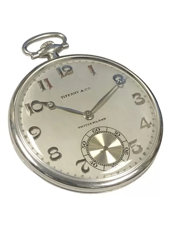 Patek Philippe for Tiffany Company Platinum Gents Pocket Watch 3