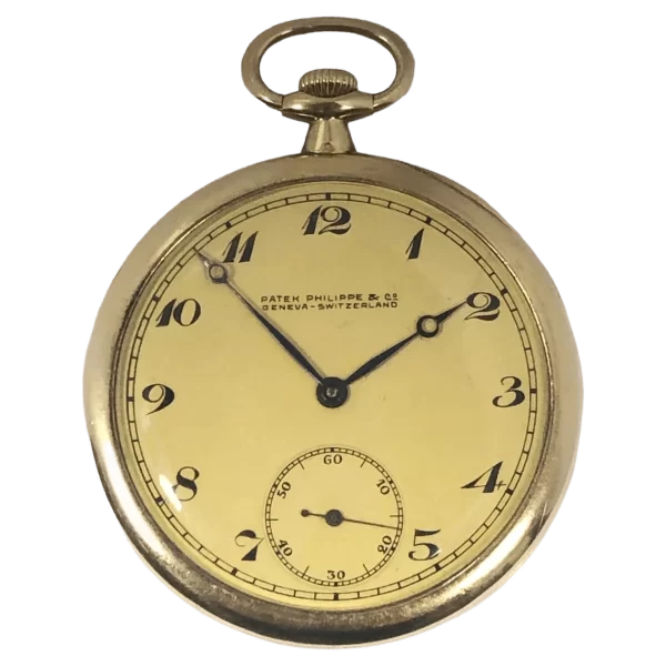 Patek Philippe Yellow Gold 1920s Pocket Watch 1 transformed 1