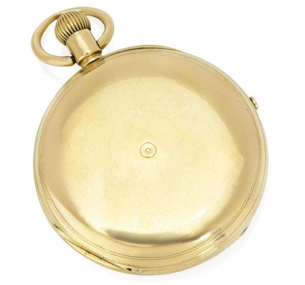 Rare Heavy 18CT Gold Keyless Lever Independent Second Full Hunter Pocket Watch 7