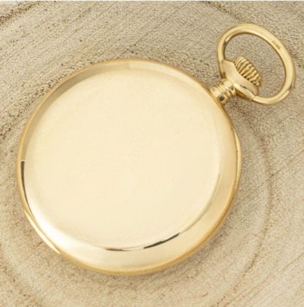 Rare Patek Philippe 18CT Gold Centre Second Keyless Lever Open Face Pocket Watch 6
