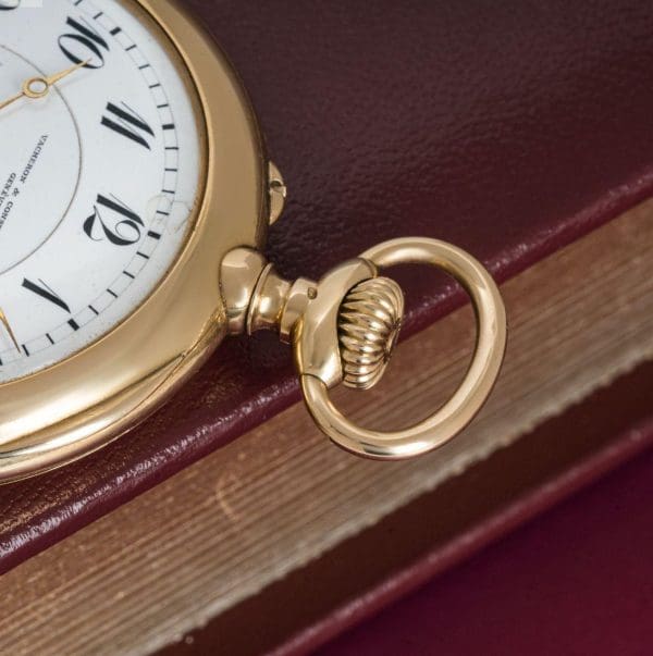 Rare Vacheron Constantin 18CT Gold Keyless Lever Open Face Pocket Watch C1920s 3