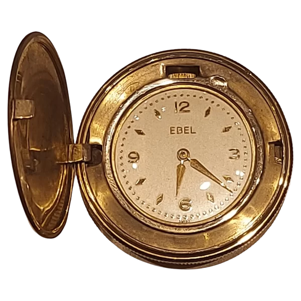Rare Vintage Ebel Gold Plated Pocket Watch 1