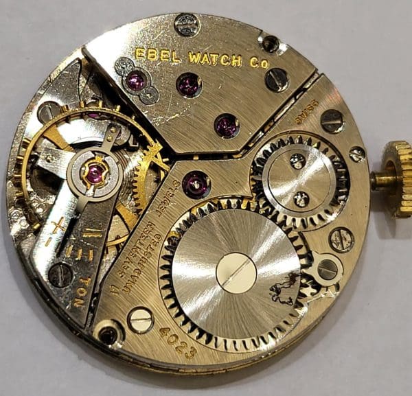 Rare Vintage Ebel Gold Plated Pocket Watch 12