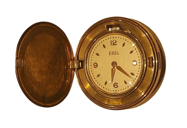 Rare Vintage Ebel Gold Plated Pocket Watch 2