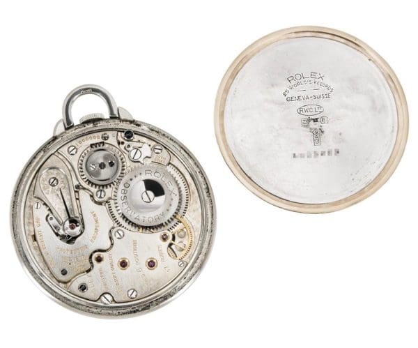 Rolex Prince Imperial Observatory Quality Bi Colour Gold Dress Pocket Watch 1930 5