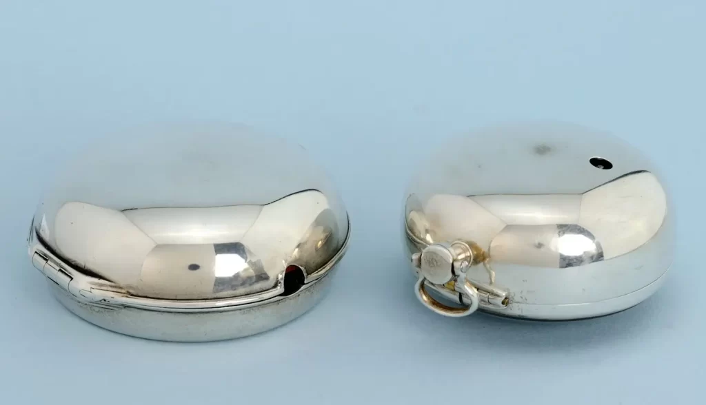 The Significance of Hallmarks on Antique Silver Pocket Watches 21 - WatchMuseum.org SILVER CHAMPLEVE DIAL CALENDAR 1