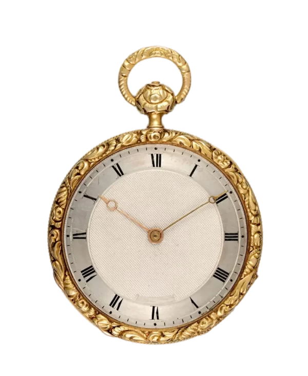 SMALL SWISS QUARTER REPEATING CYLINDER POCKET WATCH 1 transformed