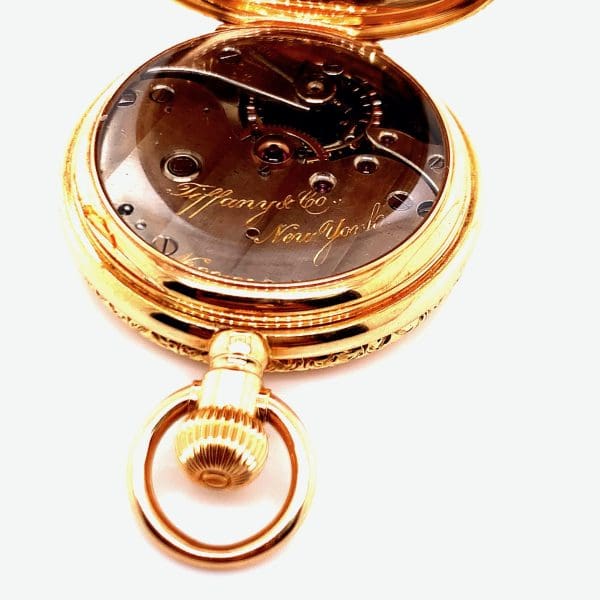 Tiffany Co. Gold Pocket Watch 8 1