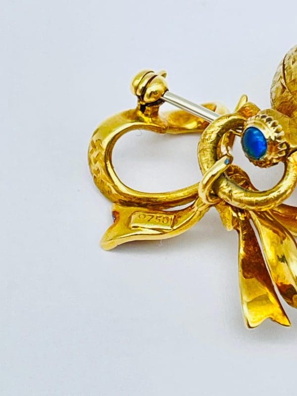 Unique Ebel Brooch Watch 18k Yellow Gold 5