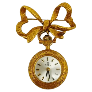 Unique Ebel Brooch Watch 18k Yellow Gold 1 transformed