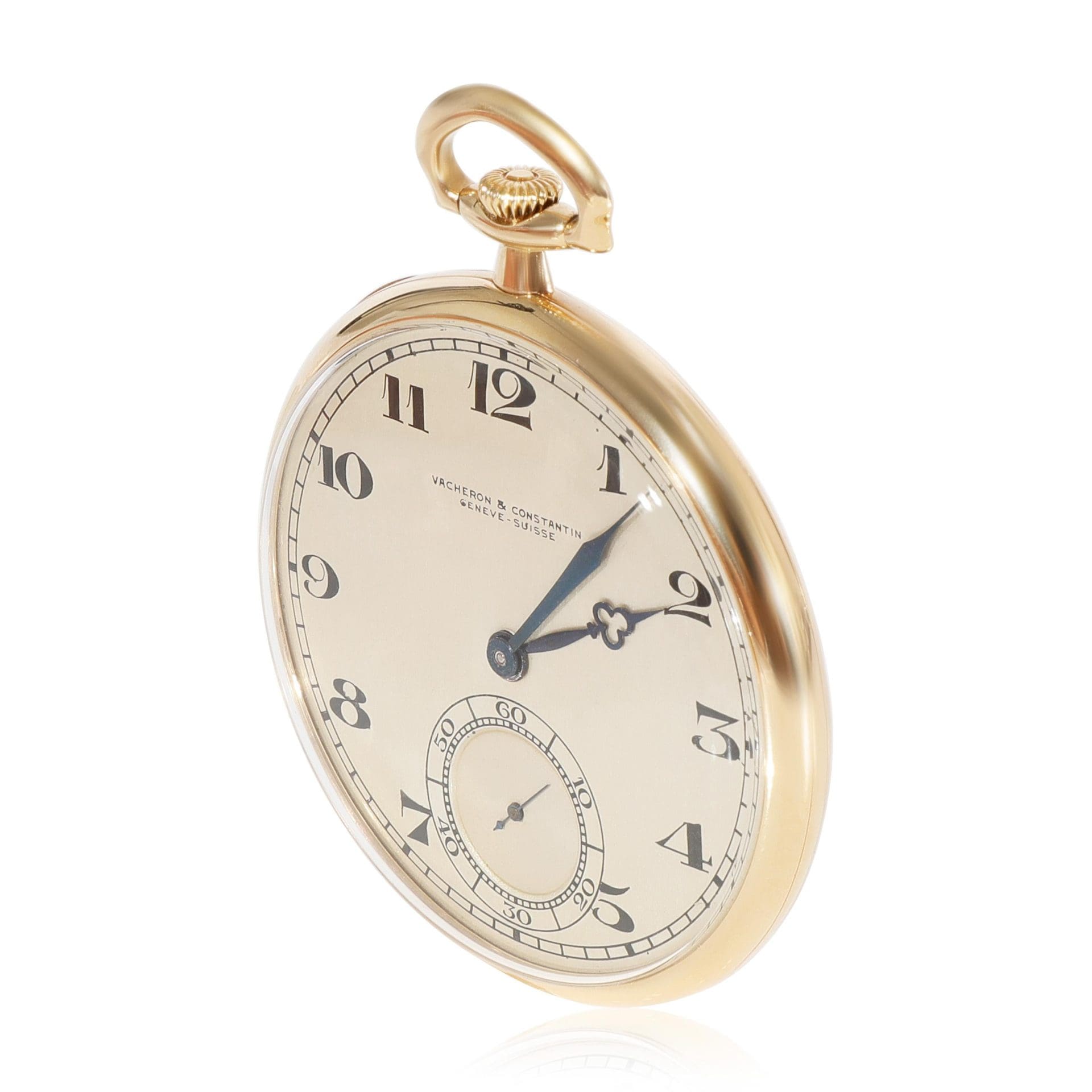 PATEK PHILIPPE YELLOW GOLD AND ENAMEL GENTLEMAN'S POCKET WATCH