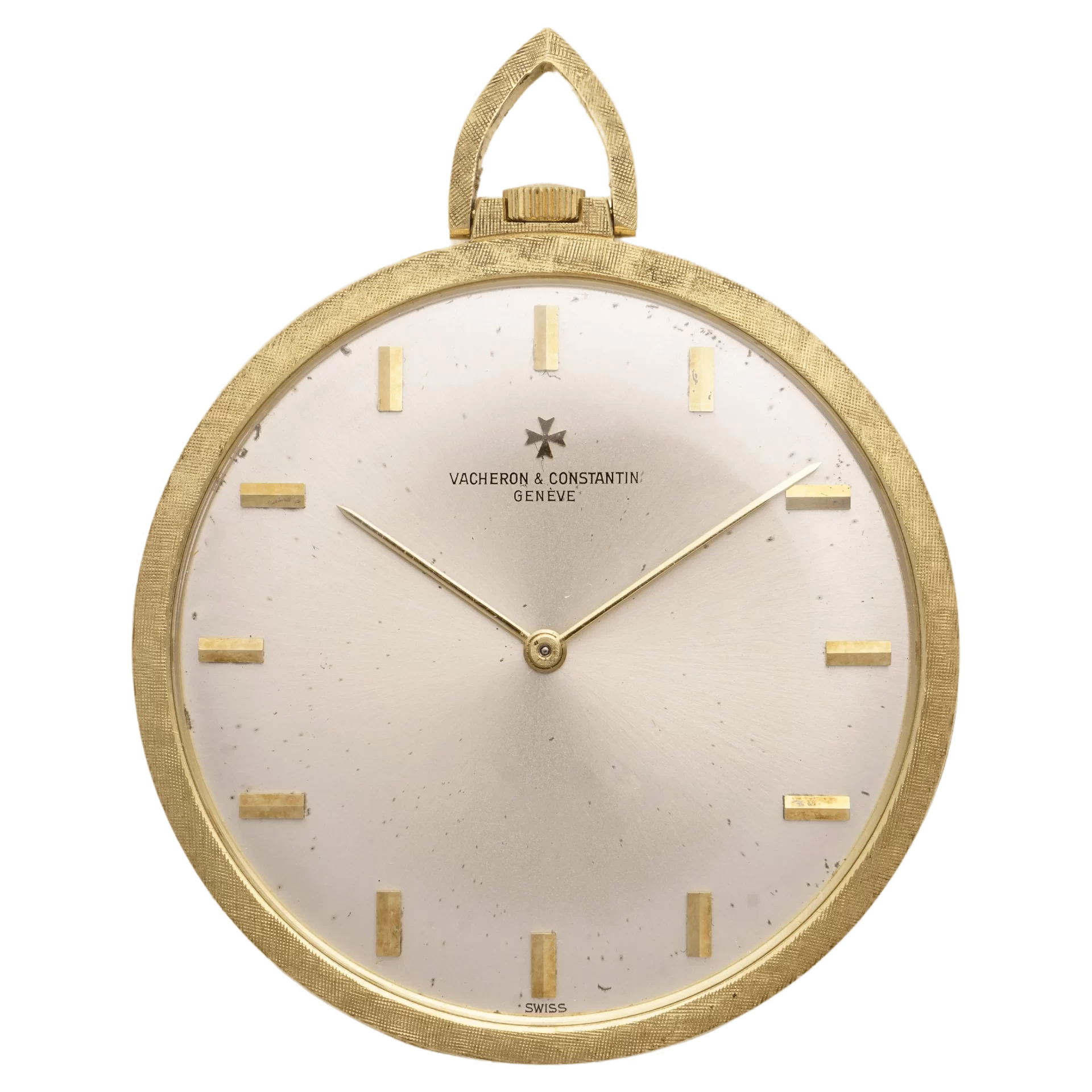 Vacheron Constantin 18kt. Yellow Gold Dress Pocket Watch - 1960's 1 - WatchMuseum.org Vacheron Constantin 18kt geelgouden open zakhorloge 1 getransformeerd