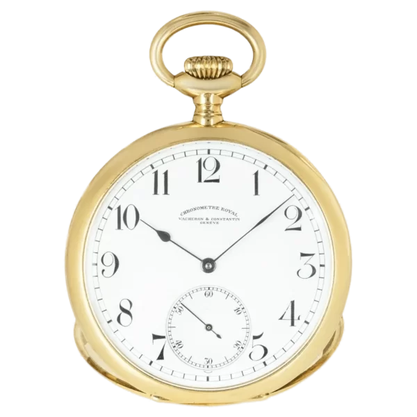 Vacheron Constantin Chronometer Royal 18CT Gold Keyless Lever Pocket Watch C1920 1 transformed