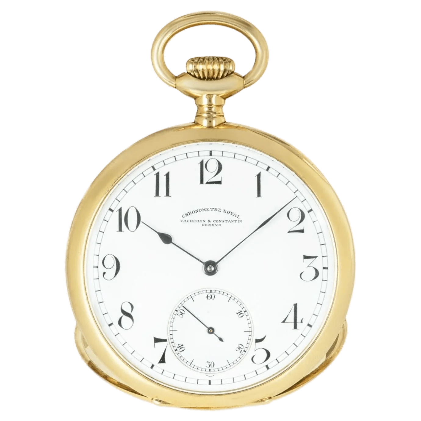 Vacheron Constantin Chronometer Royal 18CT গোল্ড কীলেস লিভার পকেট ঘড়ি C1920 1 রূপান্তরিত